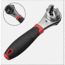 Verstellbarer Ratschenschlüssel, universelles Multifunktionswerkzeug, 6-22 mm, hochwertige Ausführung für Heimwerkerreparaturen