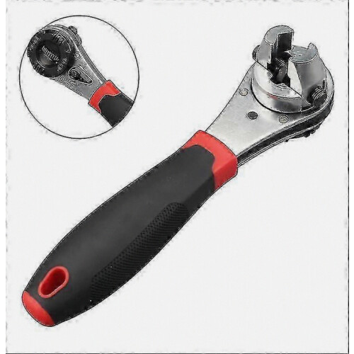 Adjustable Ratchet Wrench, Universal Multi-Function Tool, 6-22mm, High-Grade for Home Repairs