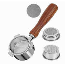 51 mm bodemloze portafilter met filtermandjes voor koffiemachine, compatibel met Dedica EC680 en EC685.