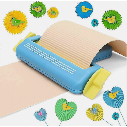 Paper Crimper Tool for Crafts, Wave Shaper for DIY Arts and Paper Craft Projects, Durable Handheld Tool