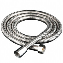 Manguera de ducha flexible cromada, 3 m, universal, de acero inoxidable, a prueba de explosiones, antitorsión, anticorrosión, duradera