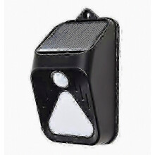 Luce di allarme solare, ricarica automatica, impermeabile IP65, plastica, luce di sicurezza stroboscopica con allarme sonoro ad energia