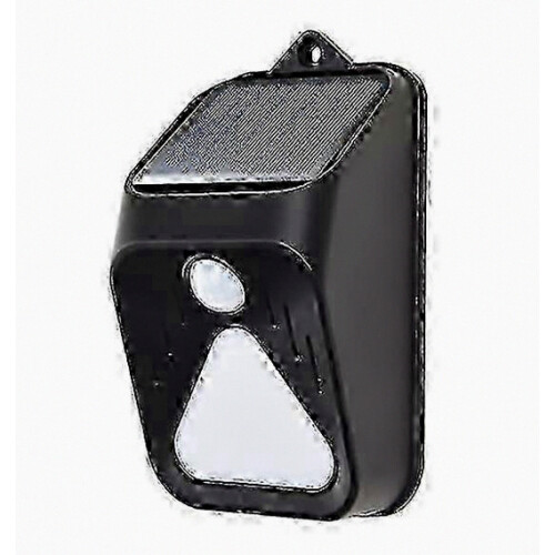 Solar Alarm Light, Automatic Charging, IP65 Waterproof, Plastic, Solar Powered Sound Alarm Strobe Security Light for Yar