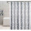 200 x 200 cm Waterproof Washable Mildew-Resistant Polyester Shower Curtain in Grey 1