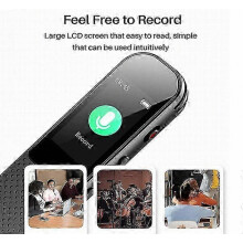 Digitale spraakrecorder met een bereik van 10 meter, HD-opname en MP3-weergave voor het maken van aantekeningen en colleges in de klas.