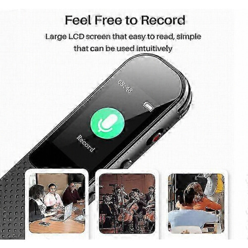 Digital Voice Recorder with 10 Meter Range, HD Recording, MP3 Playback for Classroom Note Taking and Lectures
