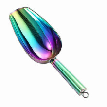 Stainless Steel Ice Scoop, Ice Shovel, Popcorn Scoop and Flour Scoop for Kitchen Use, Durable Heavy Duty Tool