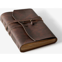 Carnet de notes vintage en cuir pour homme, relié cuir avec couverture résistante