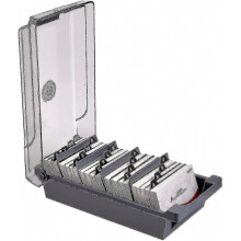 Large Business Card Case for Up to 500 Cards, Card Storage Box, Durable Desk Organizer for Office Use