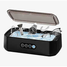 Nettoyeur à ultrasons de 650 ml avec vibrations haute fréquence pour le nettoyage des lunettes, des bijoux et des prothèses dentaires