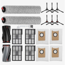 Kit de pièces de rechange pour aspirateurs robots Omni E25 et E28 : brosse principale, brosse latérale, rouleau de nettoyage, filtre H