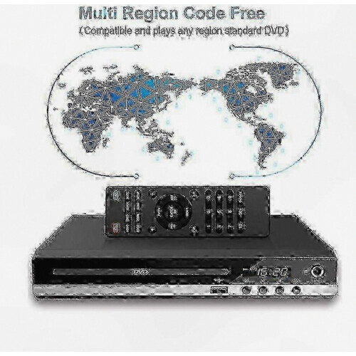 HD DVD and CD Player with HDMI, USB, Microphone Inputs and Remote Control, Compact Home Entertainment System 1