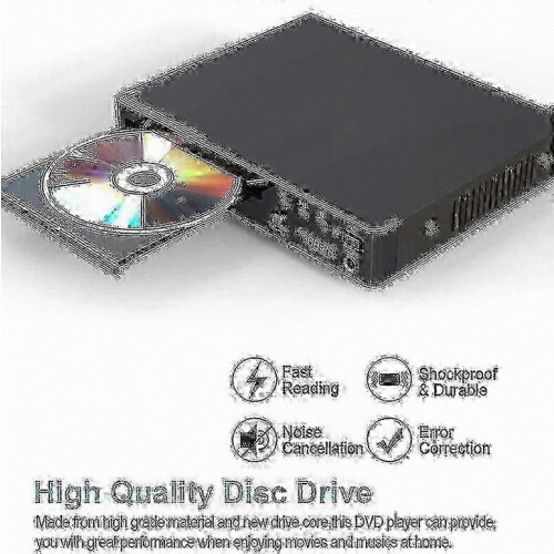 HD DVD and CD Player with HDMI, USB, Microphone Inputs and Remote Control, Compact Home Entertainment System 2
