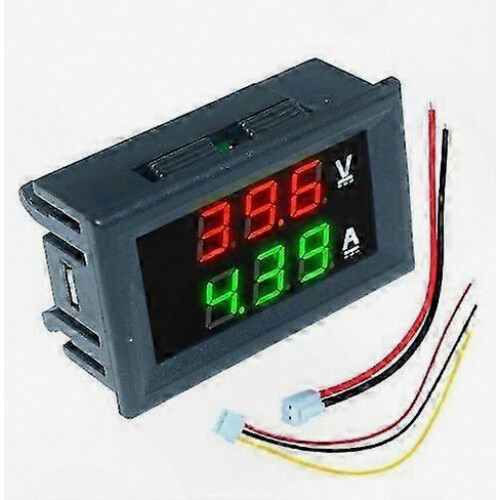 100V-500V 10A Digital Voltmeter Ammeter with 0.28 Inch LED Display Voltage Regulator Tester