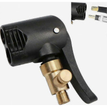 2025 Autoreifenventiladapter, Aufblasdüse, Gewinde-Ersatzpumpenkopf mit Doppelventil für Auto, Fahrrad und Motorrad