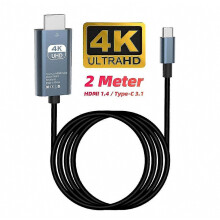 Cable USB-C a HDMI 4K 30Hz, adaptador de alta velocidad para teléfono, tableta y MacBook, cable de proyección Plug and Play para TV, M