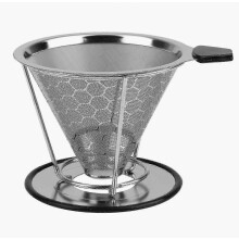 Doppelwandiger Edelstahl-Kaffeefiltertrichter für Zuhause und unterwegs