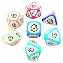 Juego de dados de mesa para juegos de rol con temática de champiñones, 7 piezas. Dados geniales para la familia D&D para noches de jueg