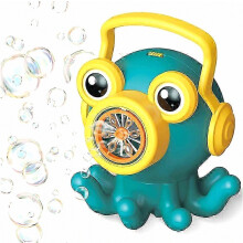 Máquina de burbujas 2026 para niños pequeños y niños, soplador de burbujas automático con forma de pulpo que se mueve, juguete de veran