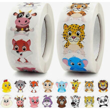 1000 autocollants de récompense animaux pour enfants, autocollants éducatifs et motivants pour la classe, les fêtes et les activités ma