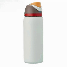 Bouteille d'eau isotherme de 710 ml (24 oz) en acier inoxydable à double paroi avec poignée, résistante et durable pour tous les jours.