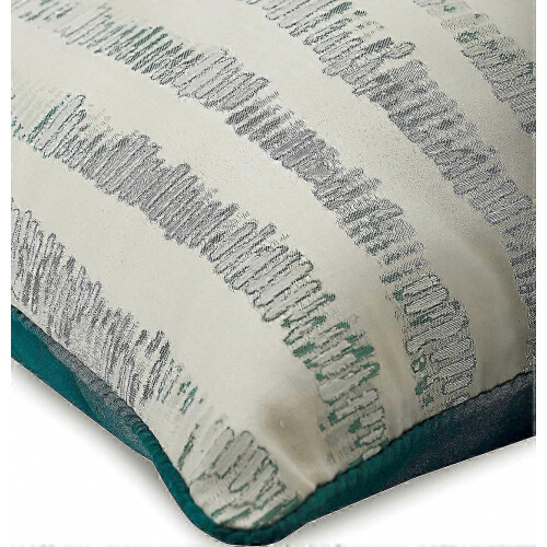 Fodere decorative per cuscini, blu, 40 x 40 cm, set da 2, federe moderne a righe jacquard per cuscini decorativi 1