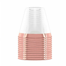 Bicchieri da vino in plastica da 266 ml (9 oz) per feste, matrimoni ed eventi all'aperto, trasparenti e riutilizzabili.
