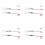 8Pcs Car Tweeter Dash Front Speaker Wire Harness Cable Adapter Fit for  Tacoma 2016 2017 2018 2019 1