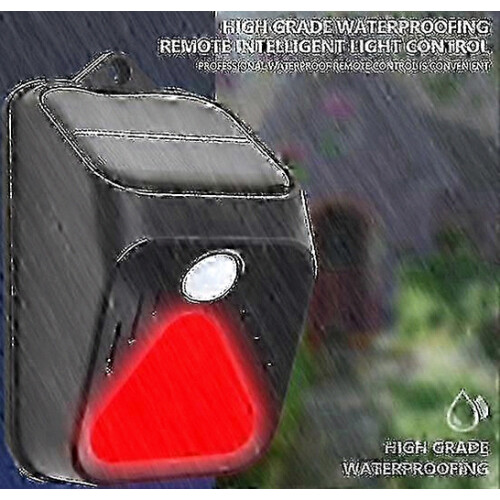 Solar Alarm Light, Automatic Charging, IP65 Waterproof, Plastic, Solar Powered Sound Alarm Strobe Security Light for Yar 1
