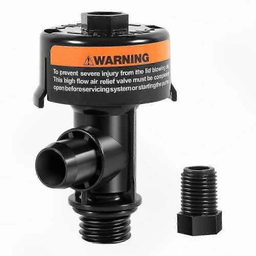 High-Flow Air Relief Valve for Pool and Spa Filters with Manual Assembly, Durable Replacement Part