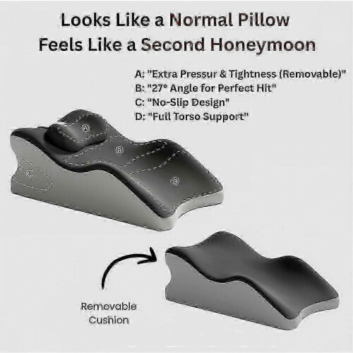 Memory Foam Leg Elevation Pillow for Couples Back Support Bed Wedge Reading Pillow Model 01 26S 2