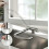 Under Window Folding Kitchen Mixer Tap, 2 Spray Modes, 360-Degree Swivel Spout, Brushed Finish 1