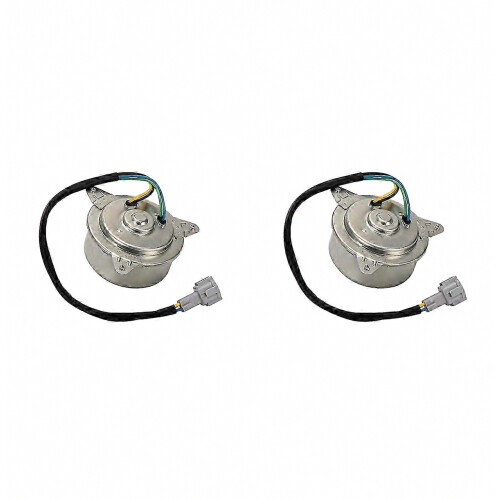 2X Radiator, Driver and Passenger Side Fan Motor for G35 Vehicle Application Replacement Part