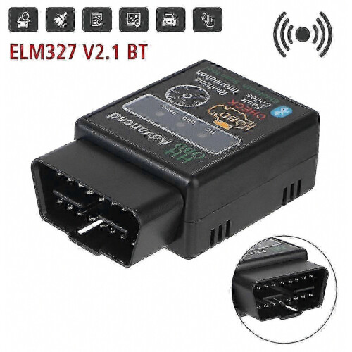 stuk autodiagnosetool voor iOS en Android, ELM327 Bluetooth V1.5 OBD2-interfaceadapter, codelezer/scanner 1
