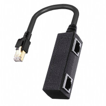 Male to 3 Female Cat8 Ethernet Splitter 40Gbps 2000MHz RJ45 LAN Adapter for Cat5 Cat5e Cat6 Cat7