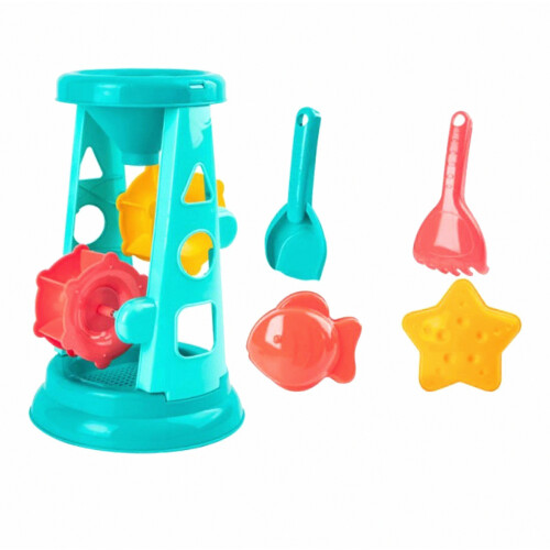 Kit estivo da spiaggia composto da 5 pezzi, ideale per sabbia e costa, con accessori resistenti e indispensabili per viaggi e tempo lib