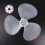 12-Inch White Replacement Fan Blade for Pedestal and Table Fans, 3-Blade Plastic Accessory 2