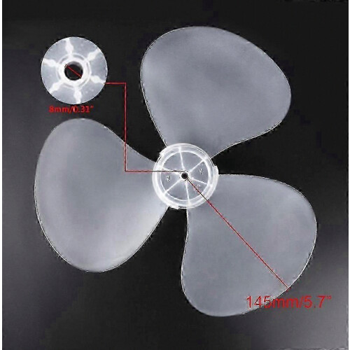 12-Inch White Replacement Fan Blade for Pedestal and Table Fans, 3-Blade Plastic Accessory 1