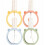 Small Plastic Spray Bottles, 4 Pack Travel Atomizer Bottles, Empty Refillable Fine Mist Containers for Toiletries 1
