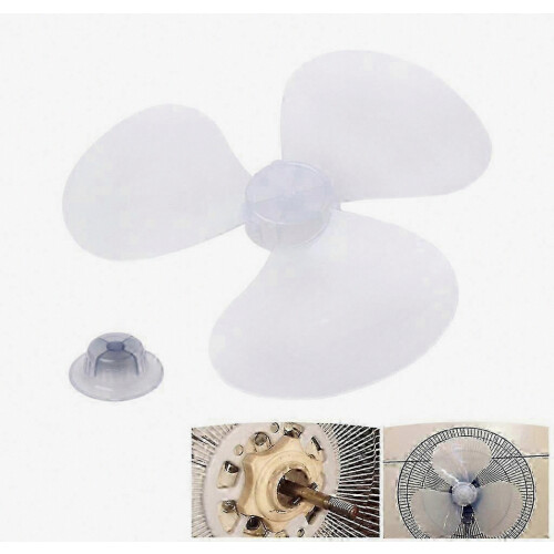 12-Inch White Replacement Fan Blade for Pedestal and Table Fans, 3-Blade Plastic Accessory 2