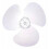 12-Inch White Replacement Fan Blade for Pedestal and Table Fans, 3-Blade Plastic Accessory 4