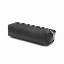 Black Pencil Case for School and Office, Durable Zip Pouch for Pens, Pencils and Small Stationery