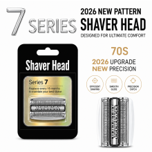 Compatibel met de Braun Series 7 70S scheerkopvervangingsdoos (zilver).