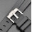 Curved End Wristband Watch Strap Replacement Band for Moons Watch, Comfortable Durable Silicone Strap 2