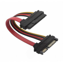 SFF-8482 SAS naar SATA-adapterkabel, 29-pins naar 22-pins met 15-pins voedingsaansluiting voor HDD RAID-verbinding