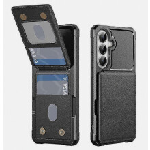 Kompatibel mit Samsung Galaxy A57 5G Hülle, Brieftaschenhülle aus PU-Leder mit Kartenfach und Aufstellfunktion, TPU-Handyschutz,