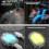 Rechargeable Wireless LED Strobe Light, 7 Colors, High Brightness Motorcycle Warning Light for Emergency Use 4