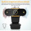 1080P HD USB 2.0 PC Desktop Webcam with Mic, 1.3 m Cable, Regular Configuration for Home and Office Use 5