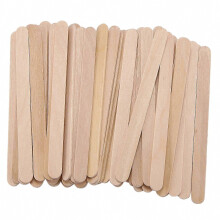 200 Wooden Craft Sticks for Ice Cream and Popsicles, 114 mm Length Treat Sticks for DIY Projects and Frozen Treats