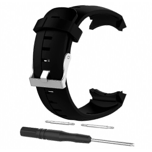Silicone Replacement Watch Band with Spring Bars and Tool for Spartan Sport, Soft Adjustable Strap